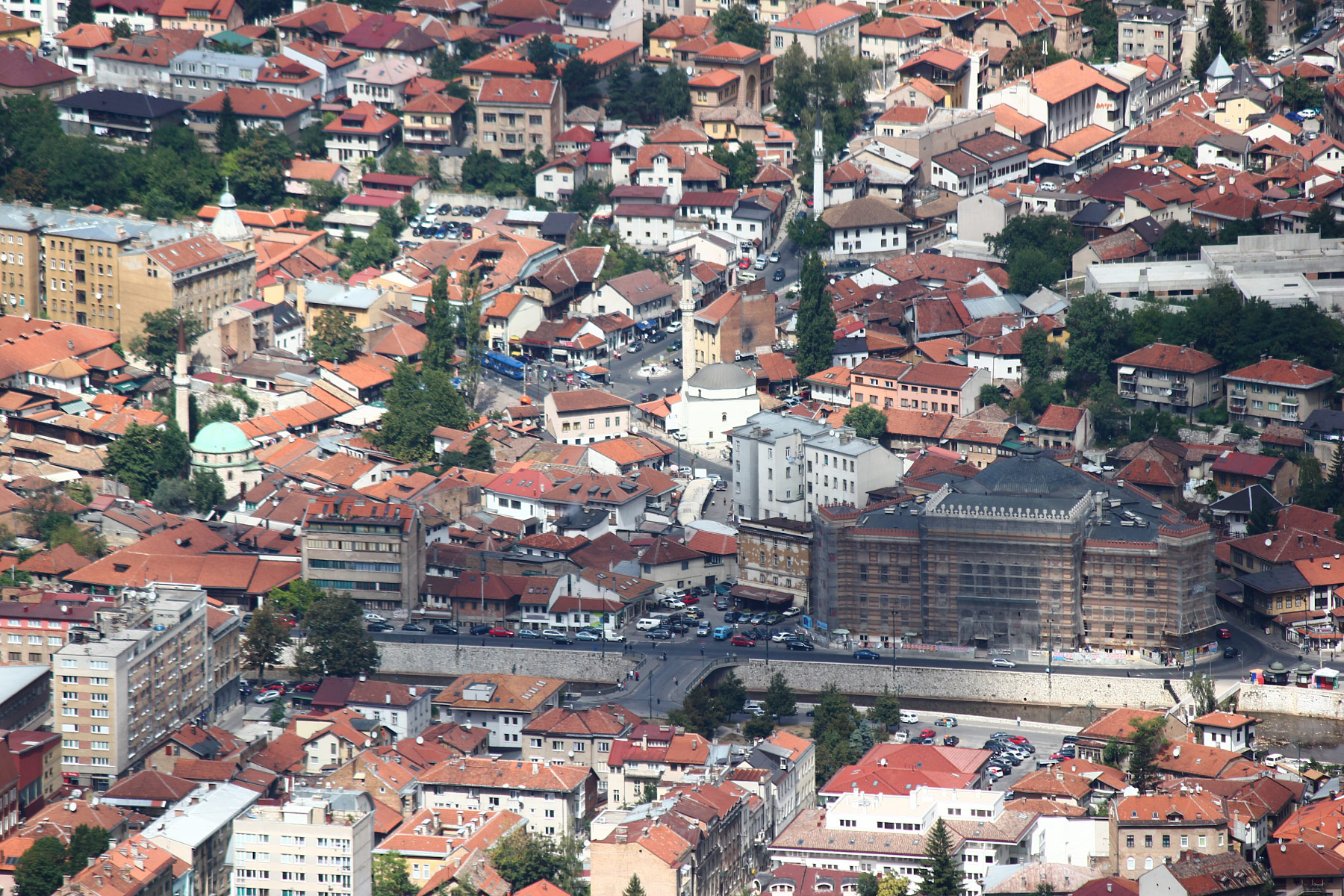 Bascarsija from Trebevic